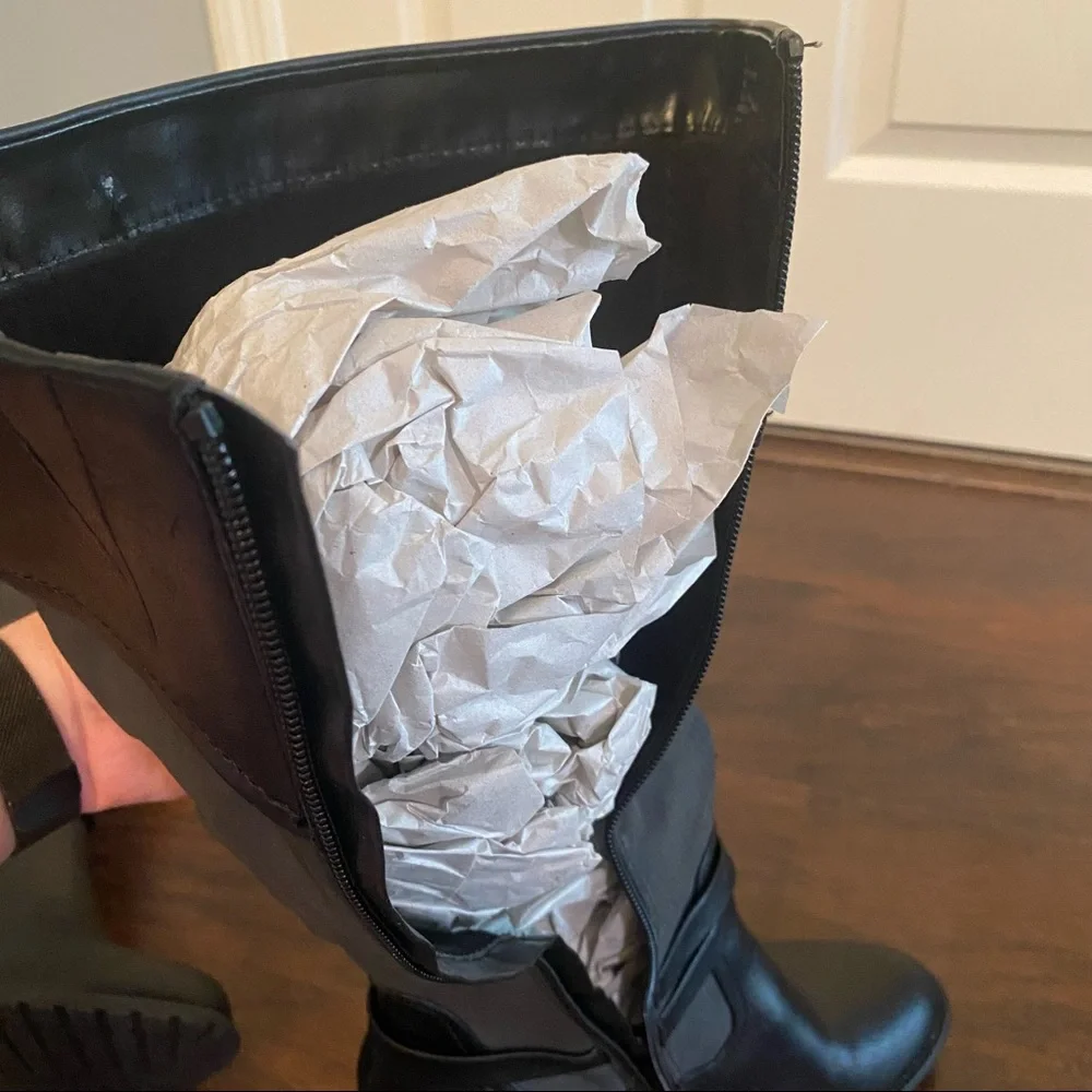 White Mountain Black Tall Boots - Picture 8 of 10